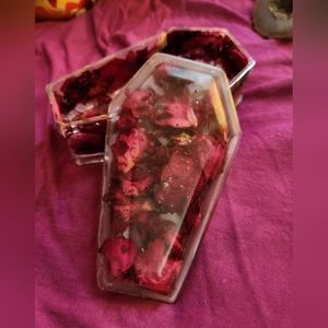 Handmade coffin trinket box